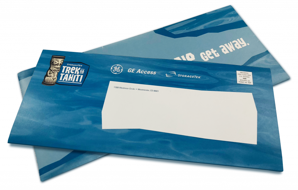 blue direct mail examples